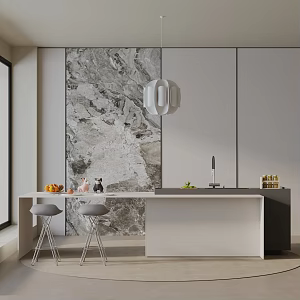 Modern dining table 3d model