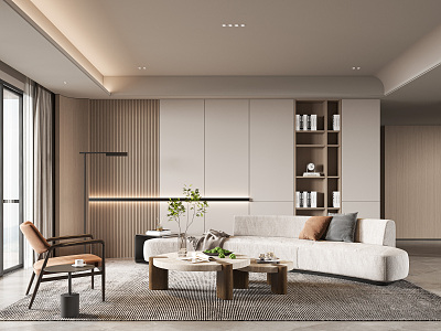 modern living room model