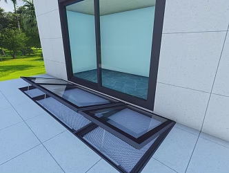 Skylight of lighting well 3d model