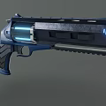 Science Fiction Gun Pistol Cyberpunk Gun Game Gun Low Face Number Low Model Simple Model Game Sub-era Movie and TV Level Super Realistic High Precision 3d model