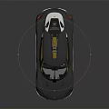 Silver sports car featuring sleek aerodynamic exterior and modern design elements
