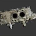 modern engine star engine aircraft engine 3d model