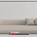 Modern Multiplayer Sofa Baixo Multiplayer Sofa 3d model