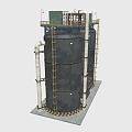 Industrial LOFT cooling tower 3d model