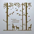 Tree Carving Tree Silhouette Forest Silhouette Forest Carving Tree 3d model