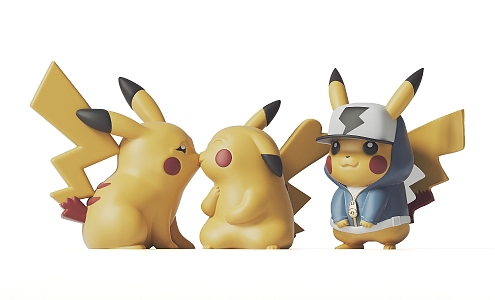 Pokémon Royal Three Pikachu Pokémon 3d model