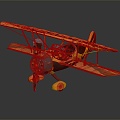 Modern Aircraft Cartoon Aircraft Vintage Aircraft World War II Aircraft 3d model