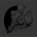 Sci-Fi Helmet Alien Helmet High Tech Helmet Game Helmet 3d model