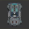 Futuristic Military Vehicle With Modern Design Roof Equipment And Reinforced Tires
