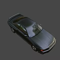Gray Two Door Sports Car With Sleek Exterior Design And Alloy Wheels