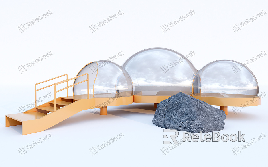 Modern Amusement Equipment Landscape Sketches Landscape Small Building Bubble House Glass House Children's House Fun House model