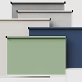 Modern Office Roller Shutter Floor to Floor Window Roller Shutter Roller Shutter Curtain Cloth Blind 3d model