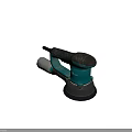 Super Brand Industrial Power Sander With Turquoise Body Black Handle And Silver Base
