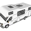 White RV Design With Large Windows And Spacious Interior For Travel