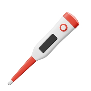 Modern Thermometer Cartoon Thermometer 3d model