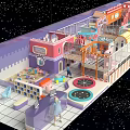 Indoor Playground With Colorful Structures Climbing Facilities Slides Where Children Play Joyfully With Parents