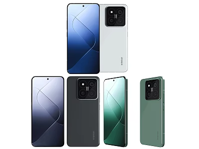 Modern Smartphone Design With Different Color Back Panels And Camera Modules 3d model