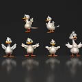 Duck Q version cartoon duck white duck cute duck cartoon anthropomorphic cartoon animal character cartoon material cartoon elements 3d model