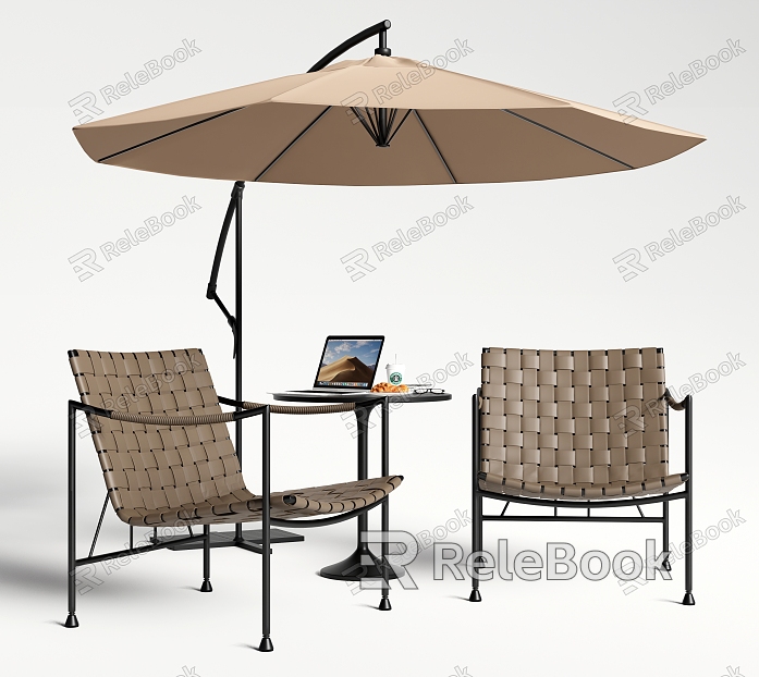 Modern Rattan Leisure Chair Outdoor Chair Sunshade model