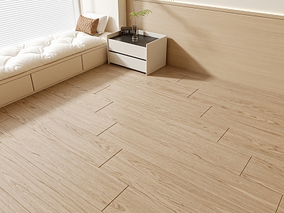 Log wind wood floor Cream wind wood floor Composite wood floor Bedroom wood floor 3d model