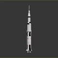 Cosmic Space Rocket Model With Detailed Aerodynamic Structure For Aerospace Exploration