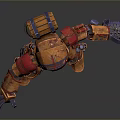 Mech Warrior Mech Soldier Machine Battlearm Mechanical Battlearm Machine Fighter Robot 3d model