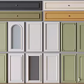 Different Colored Wardrobe Doors With Various Styles For Home Interior Design
