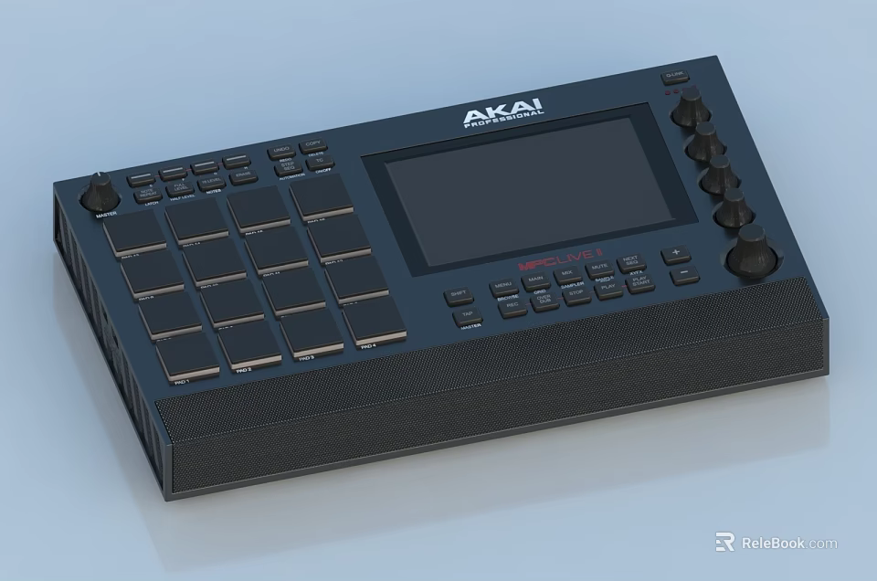 AKAI Professional Commercial Music Controller With Pads Screen And Control Knobs 3d model 