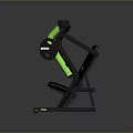 Home Gym Chest Press Machine With Green Black Design And Ergonomic Seat Structure