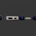 Blue And White Medical Device With Ergonomic Design For Healthcare Applications