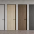 Modern Interior Hinged Doors With Various Color Finishes And Wooden Textures