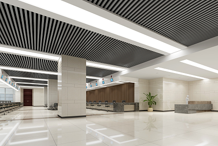 Executive Hall Modern Hall 3d model