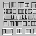 Modern windows combination windows glass windows floor-to-ceiling windows balcony windows bay windows bedroom windows sliding windows casement windows doors and windows 3d model