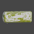 Vibrant Green Bus 3D Model Featuring Graffiti Art And Exterior Details