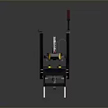 Industrial Mechanical Equipment With Black Structure Red Vertical Rod And Yellow Components