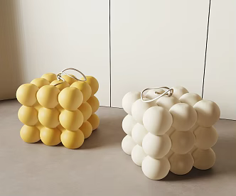 modern sofa stool bubble sofa stool 3d model
