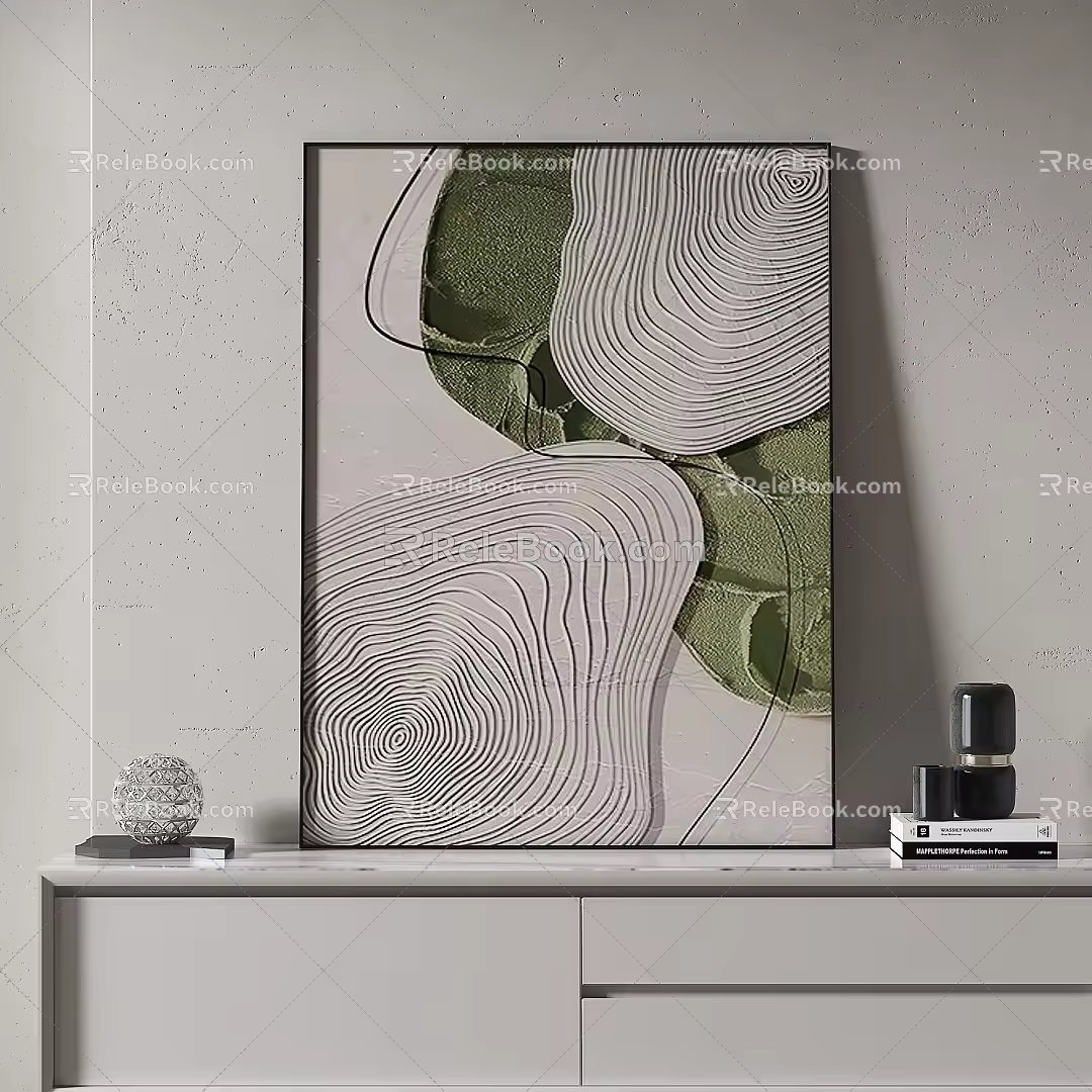Simple Texture Decorative Painting 3d model