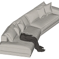 Modern Multiplayer Sofa 3d model