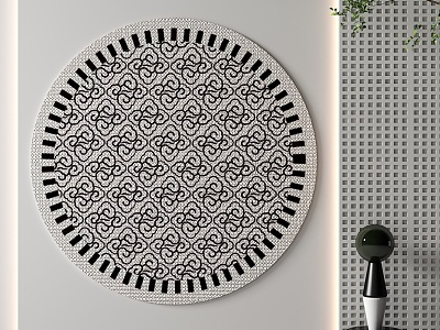 Round carpet model