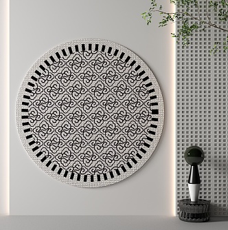 Round carpet 3d model