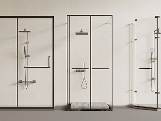 Modern shower 3d model