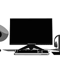 modern computer 3d model