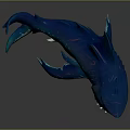 shark great white shark whale shark hammerhead shark tiger head shark man-eating shark blue shark coral red coral white coral 3d model