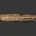 Rustic Wooden Log With Natural Grain Texture And Rough Surface For Decorative Use 3d model