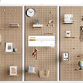 Modern Cave Board Display Frame Wall Trim Board Cave Board Storage Rack Decorative Rack 3d model