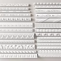 Ornate Carved Decorative Molding With Various Intricate Patterns For Home Decoration