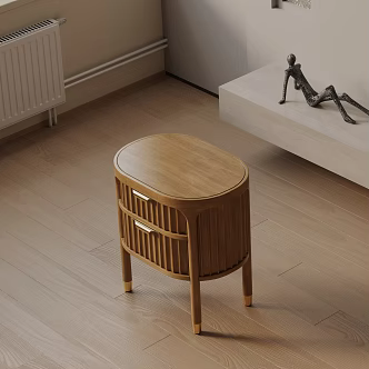 Modern Bedside Cabinet 3d model