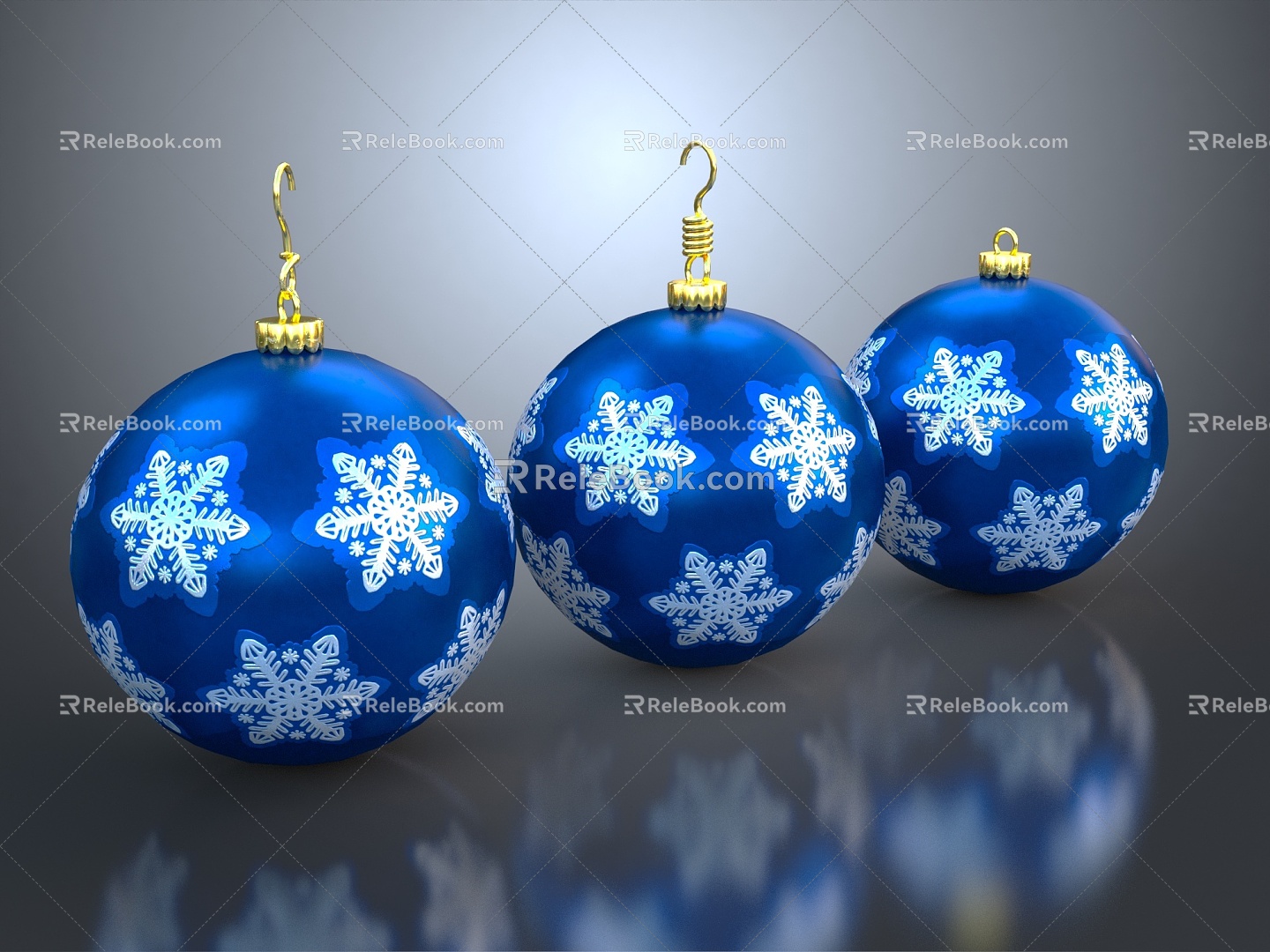 Modern Chandelier Sapphire Ornament with Sheet Ball 3d model