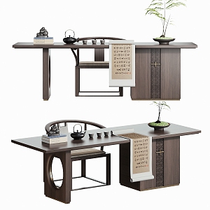 New Chinese Style Desk Tea Table 3d model