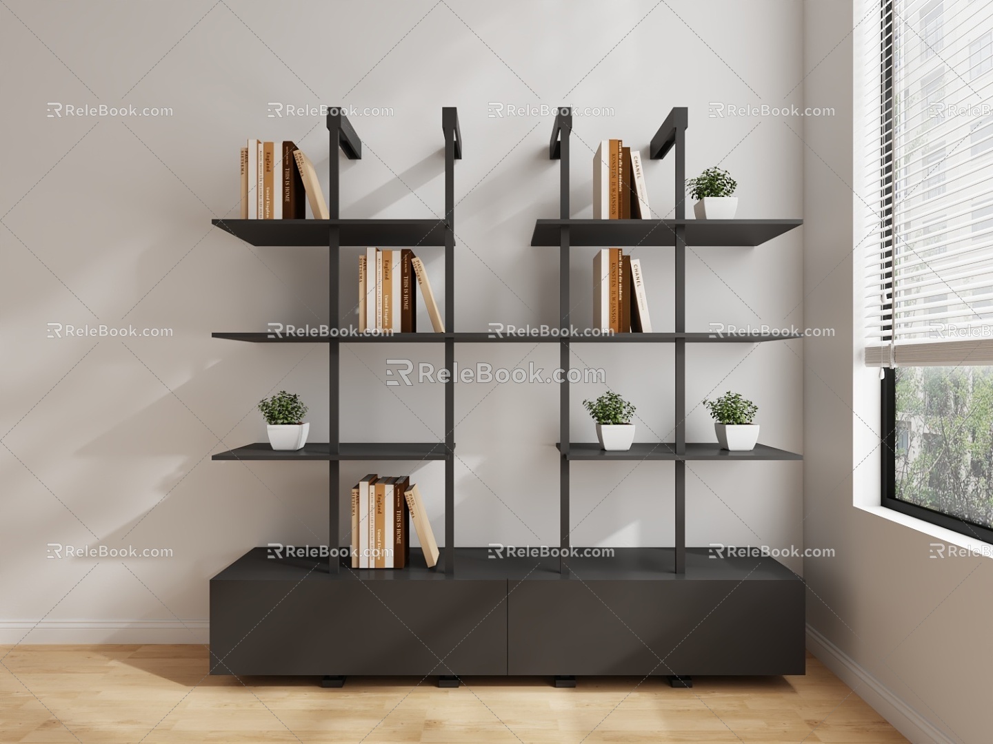 Shelf Bookshelf 3d model